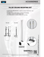 DATA SHEET FALSE CEILING MOUNTING SET