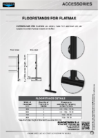 DATA SHEET FLOORSTANDS FOR FLATMAX
