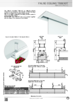 DATA SHEET MAJOR PRO-C FALSE CEILING TRIM KIT