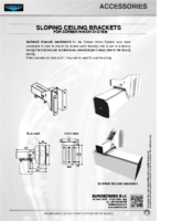 DATA SHEET SLOPING CEILING BRACKETS