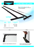 INSTALLATION INSTRUCTIONS FLOORSTAND FOR FLATMAX