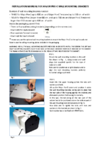 INSTALLATION INSTRUCTIONS MAJOR PRO-C MOUNTING BRACKETS