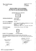 CERTIFICAZIONE IGNIFUGICITA’ M1 RRP – FTR