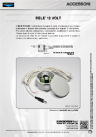 SCHEDA TECNICA RELE’ 12 VOLT