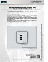 SCHEDA TECNICA TELECOMANDO REMOVIBILE PAD