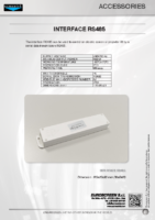 DATA SHEET INTERFACE RS485