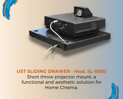 Short throw projector mount, a functional and aesthetic solution for Home Cinema.